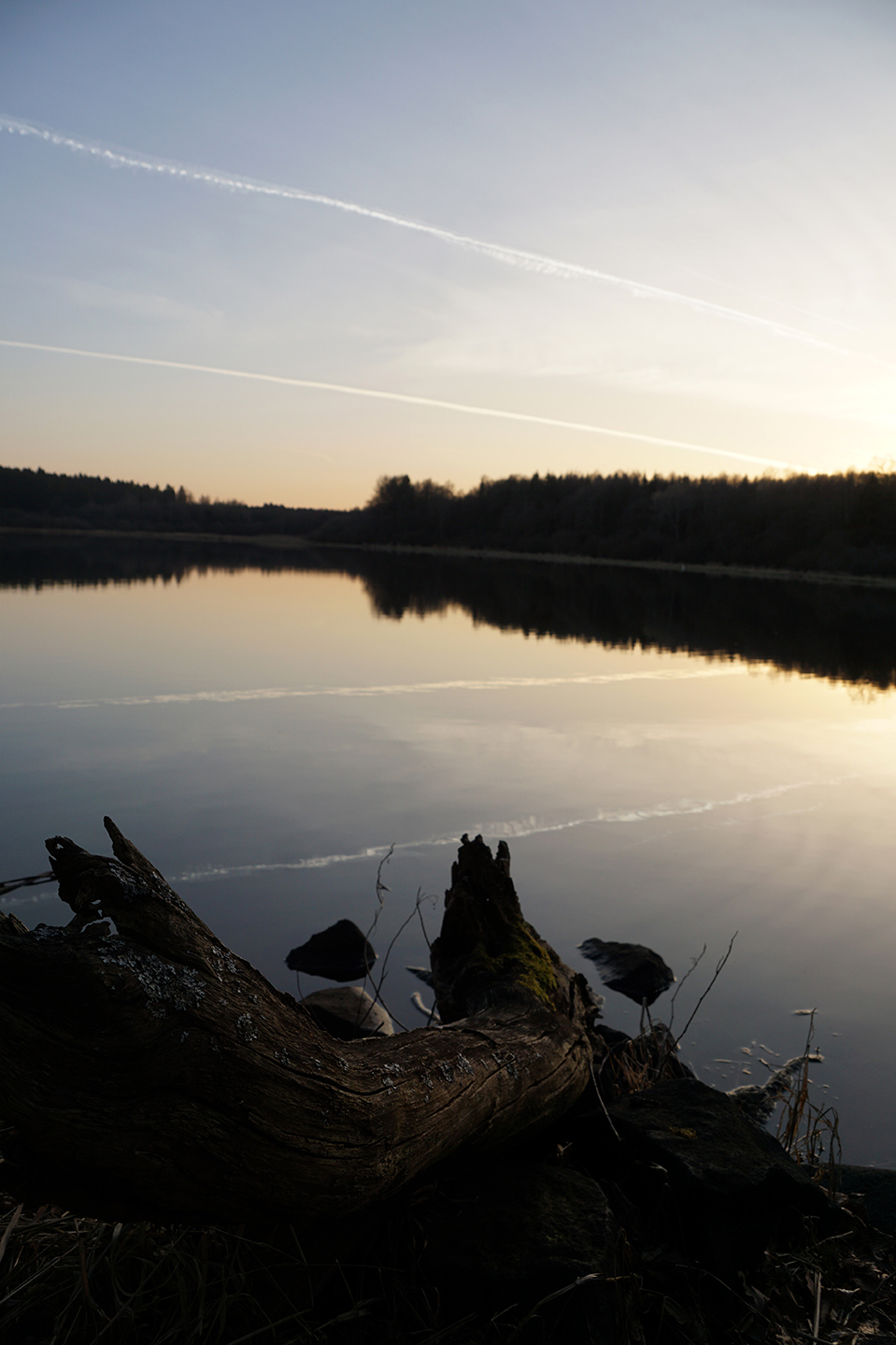 Sonnenuntergang See Outdoor Fotografie Westerwald