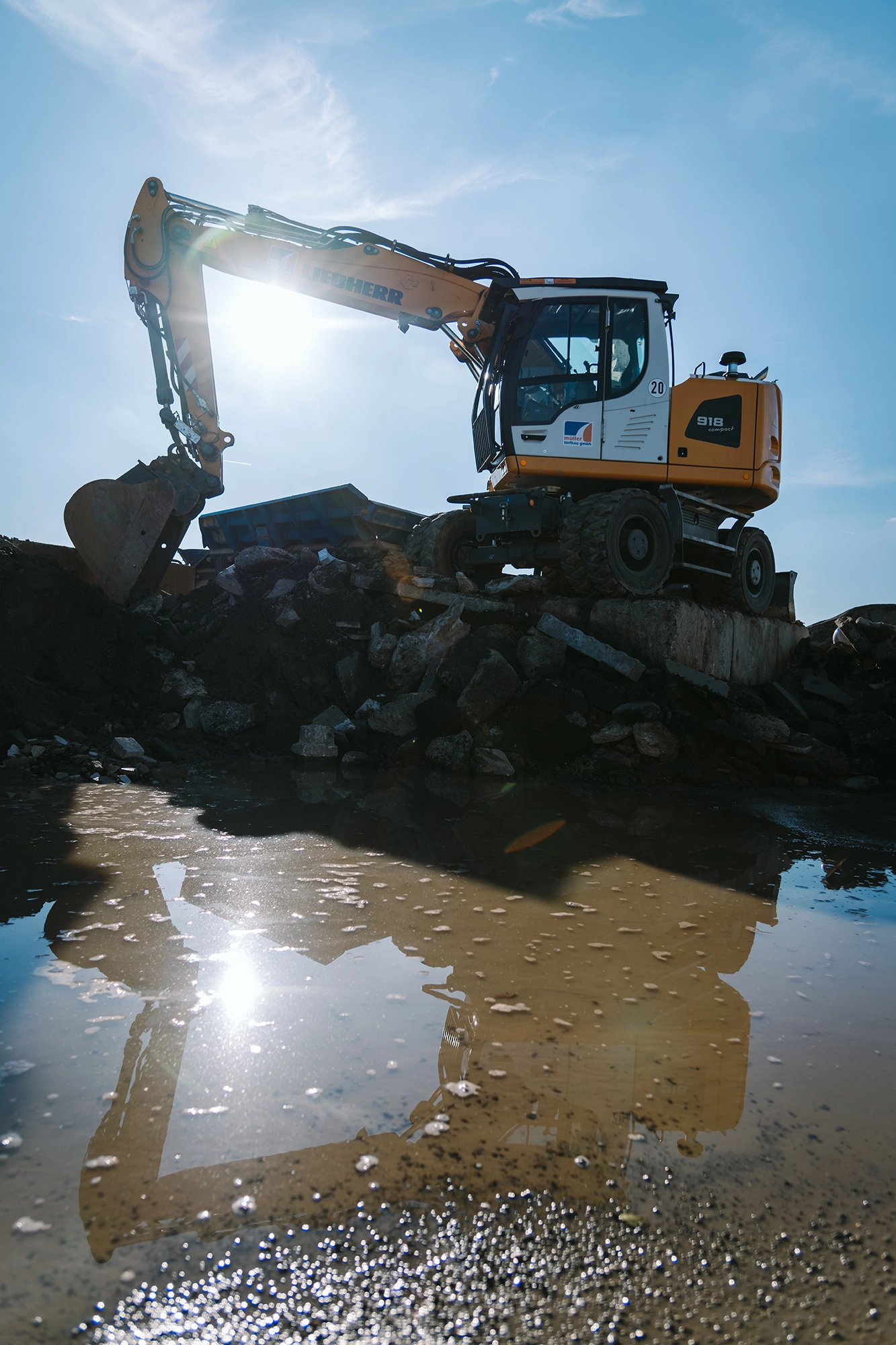 Bagger_Gegenlicht Content Creation | Fotografie | Design | Social Media | Westerwald